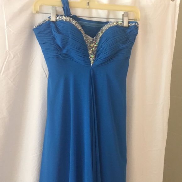 Favianna blue prom dress - Picture 4 of 8